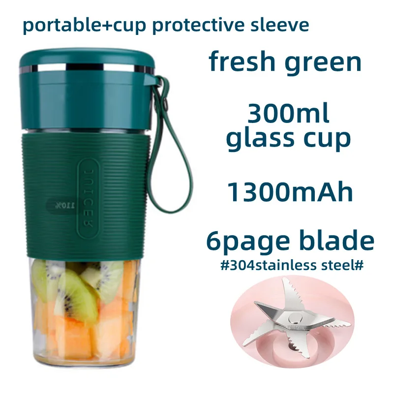 Portable USB Rechargeable Mini Blender – Wireless Electric Smoothie & Fruit Juice Maker with Glass Cup - Image 7