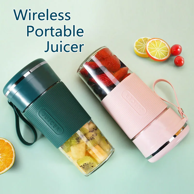 Portable USB Rechargeable Mini Blender – Wireless Electric Smoothie & Fruit Juice Maker with Glass Cup - Image 2