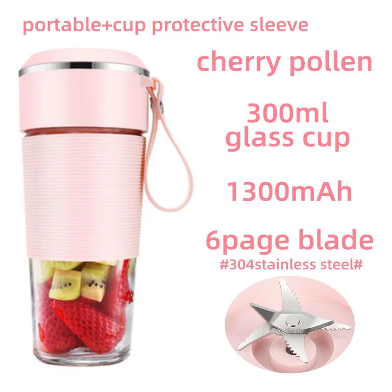 Portable USB Rechargeable Mini Blender – Wireless Electric Smoothie & Fruit Juice Maker with Glass Cup - Image 5