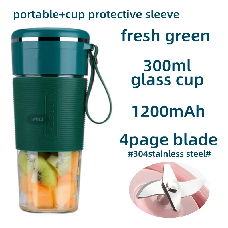 Portable USB Rechargeable Mini Blender – Wireless Electric Smoothie & Fruit Juice Maker with Glass Cup - Image 8